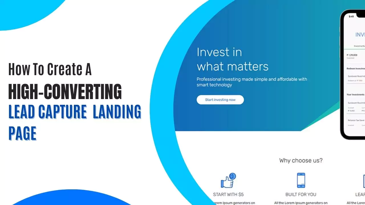 How to Create a High-Converting Lead Capture Landing Page