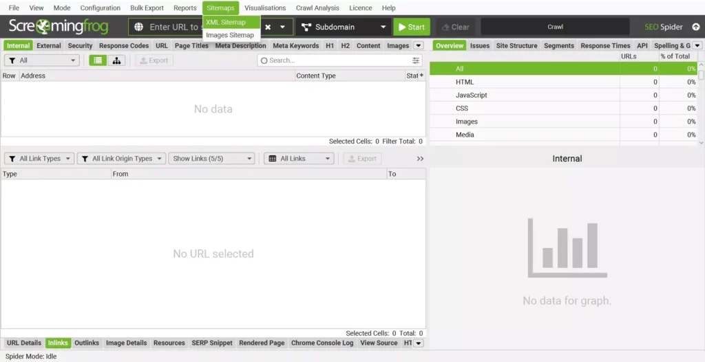 Creating an XML Sitemap in Screaming Frog