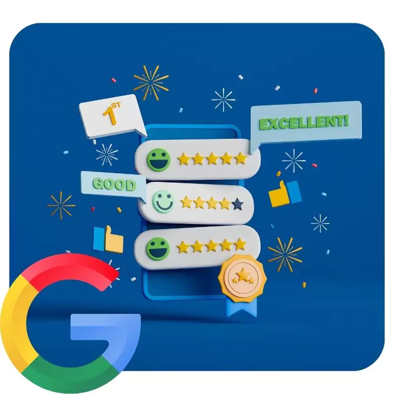 illustration of google reviews