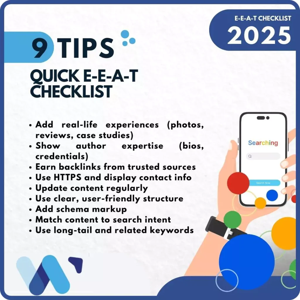 9 tips for quick E-E-A-T