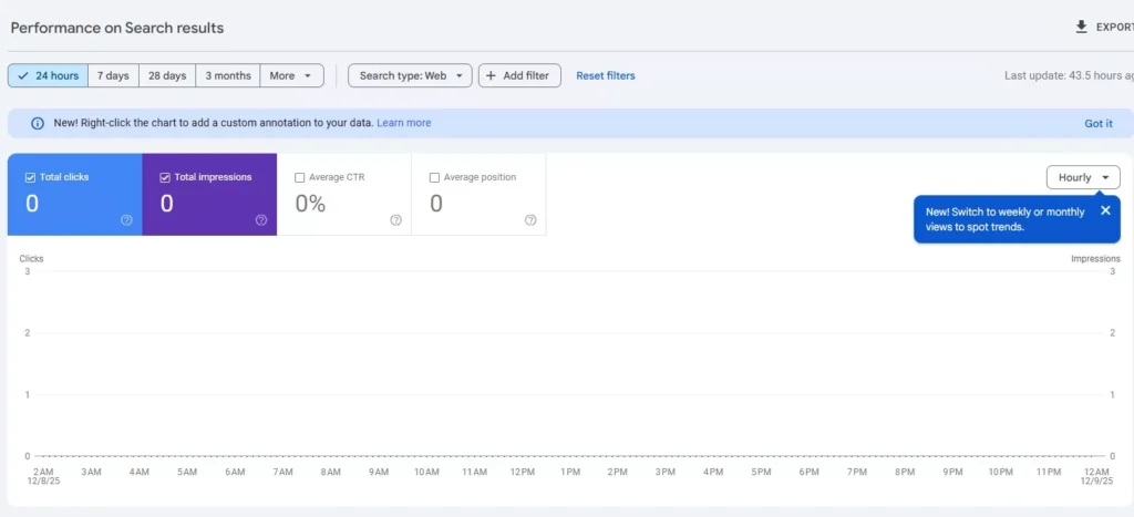 google search console data report