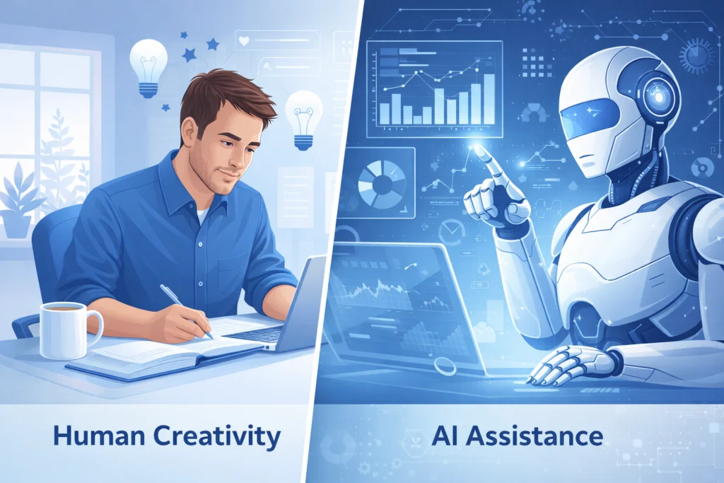 human creativity and ai assisstance