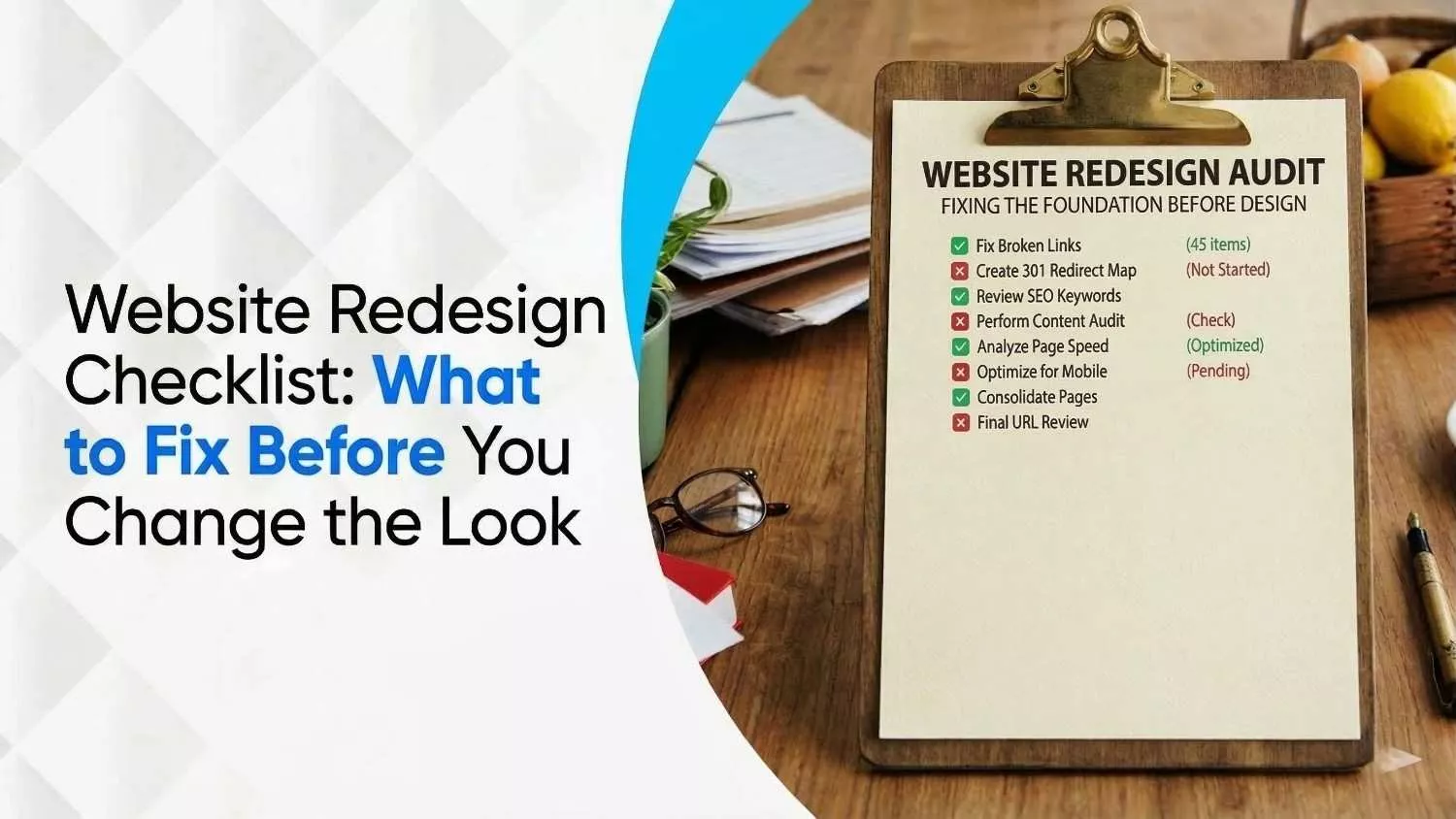 Website Redesign Checklist What to Fix Before You Change the Look