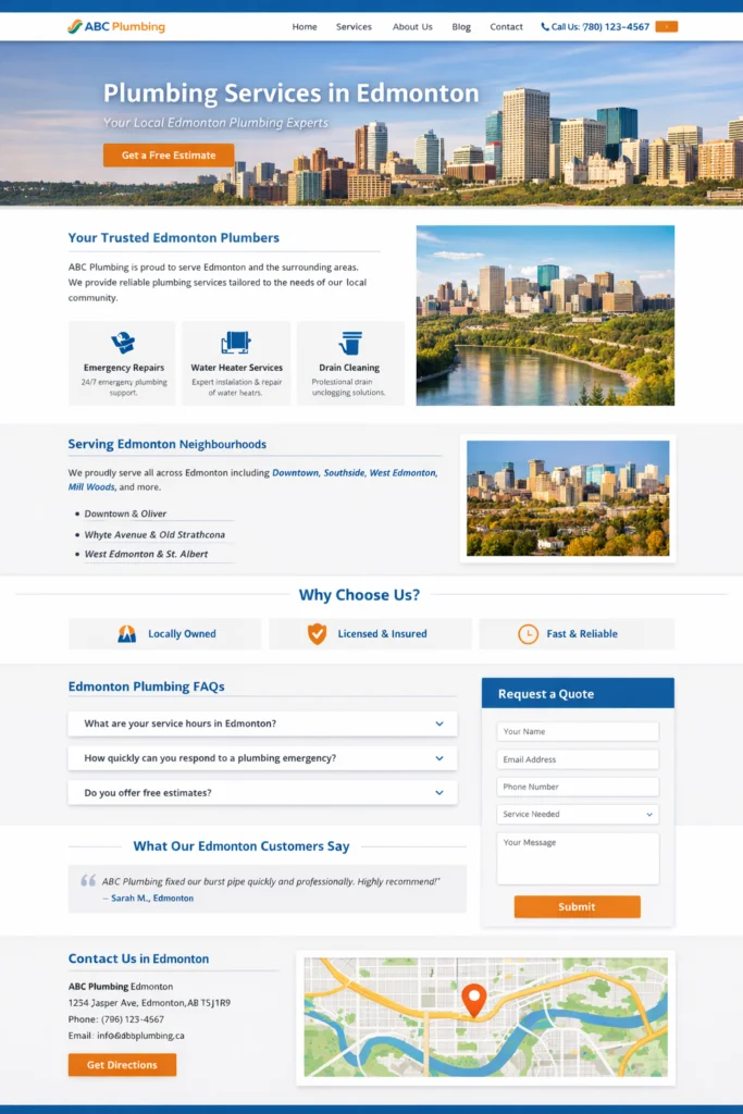 example of location pages